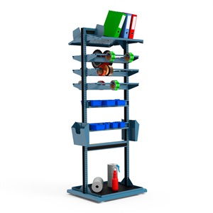 Labeling model of the freestanding station on a white background.