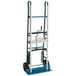 Blue rental industry appliance hand truck.