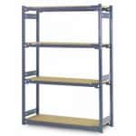 Used shelving on a white background.