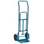 Blue chair mover hand truck.